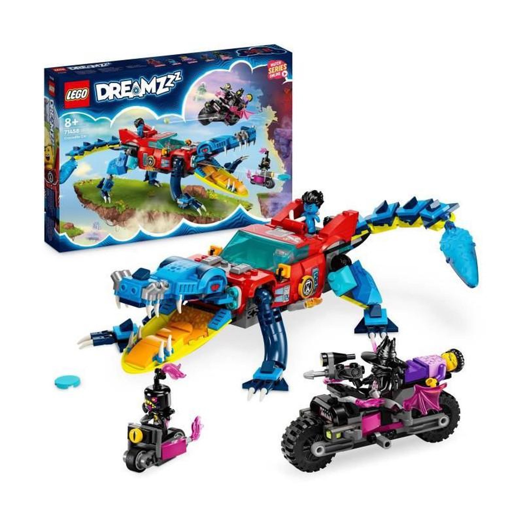 LEGO LEGO DREAMZzz 71458 La Voiture Crocodile, Jouet de Voiture 2-en-1, un Monster Truck