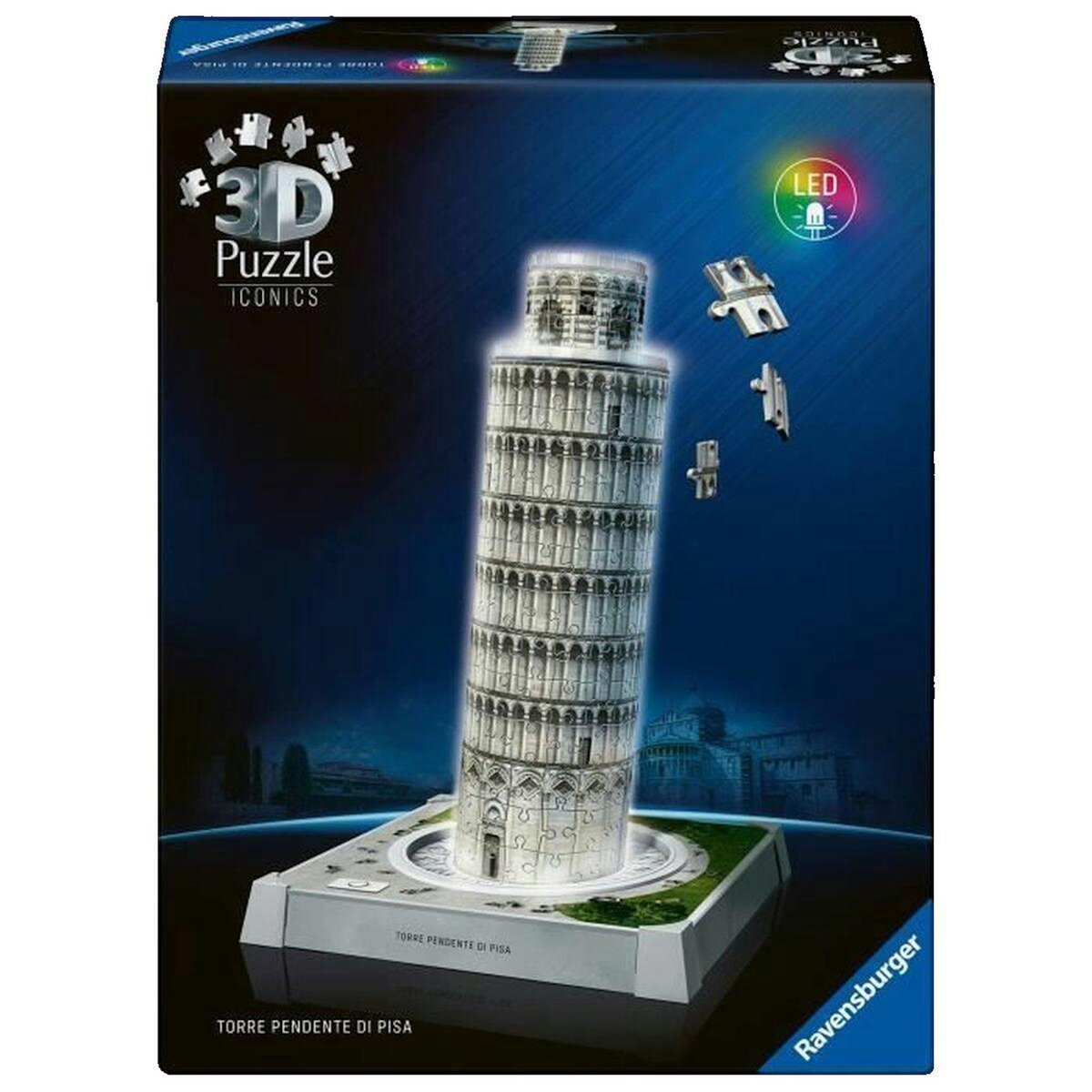 RAVENSBURGER Puzzle 3D Ravensburger Schiefer Turm von Pisa avec module LED