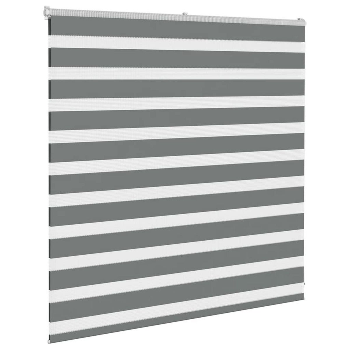 VIDAXL Store zebre gris fonce largeur du tissu 145,9 cm polyester