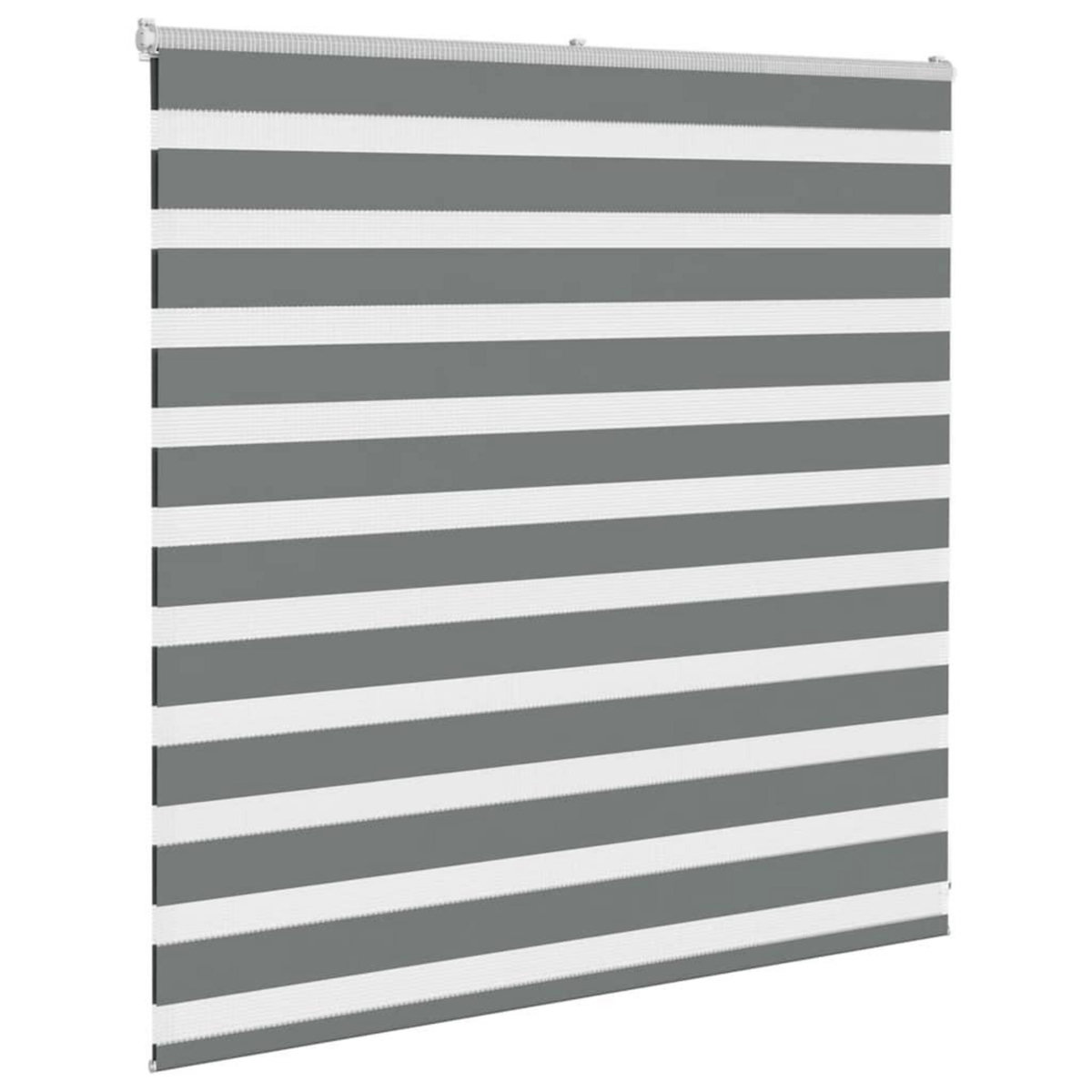 VIDAXL Store zebre gris fonce largeur du tissu 145,9 cm polyester
