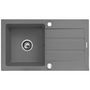 Voir la diapositive 1 : MARKET24 Évier simple Maidsinks 76 x 44 cm Gris
