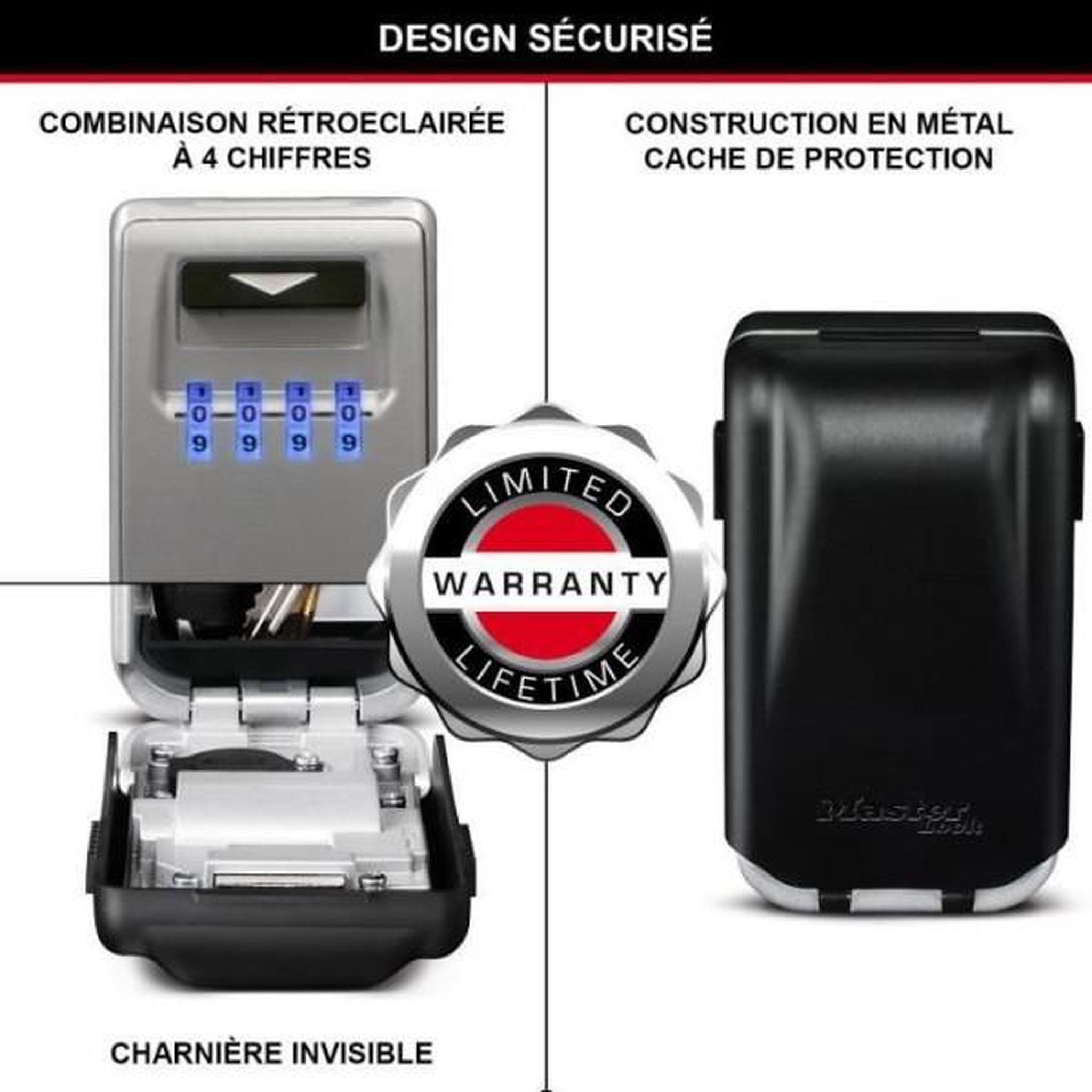 Voir la diapositive 4 : Master lock Armoire de sécurité masterlock boîte a clés 5425eurd format m