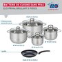 Voir la diapositive 2 : ELO Ensemble de 1 Poêle de cuisson 20 cm et 4 faitouts 14, 16, 20 et 24 cm Elo Prima Brillant