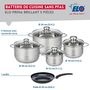 Voir la diapositive 2 : ELO Ensemble de 1 Poêle de cuisson 20 cm et 4 faitouts 14, 16, 20 et 24 cm Elo Prima Brillant