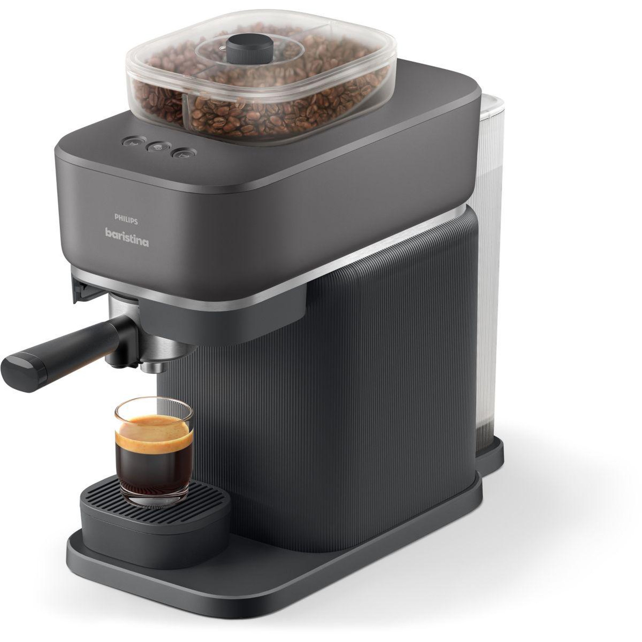 Philips Machine à expresso baristina bar320/60 cafetière à grain bac double compartiment noire
