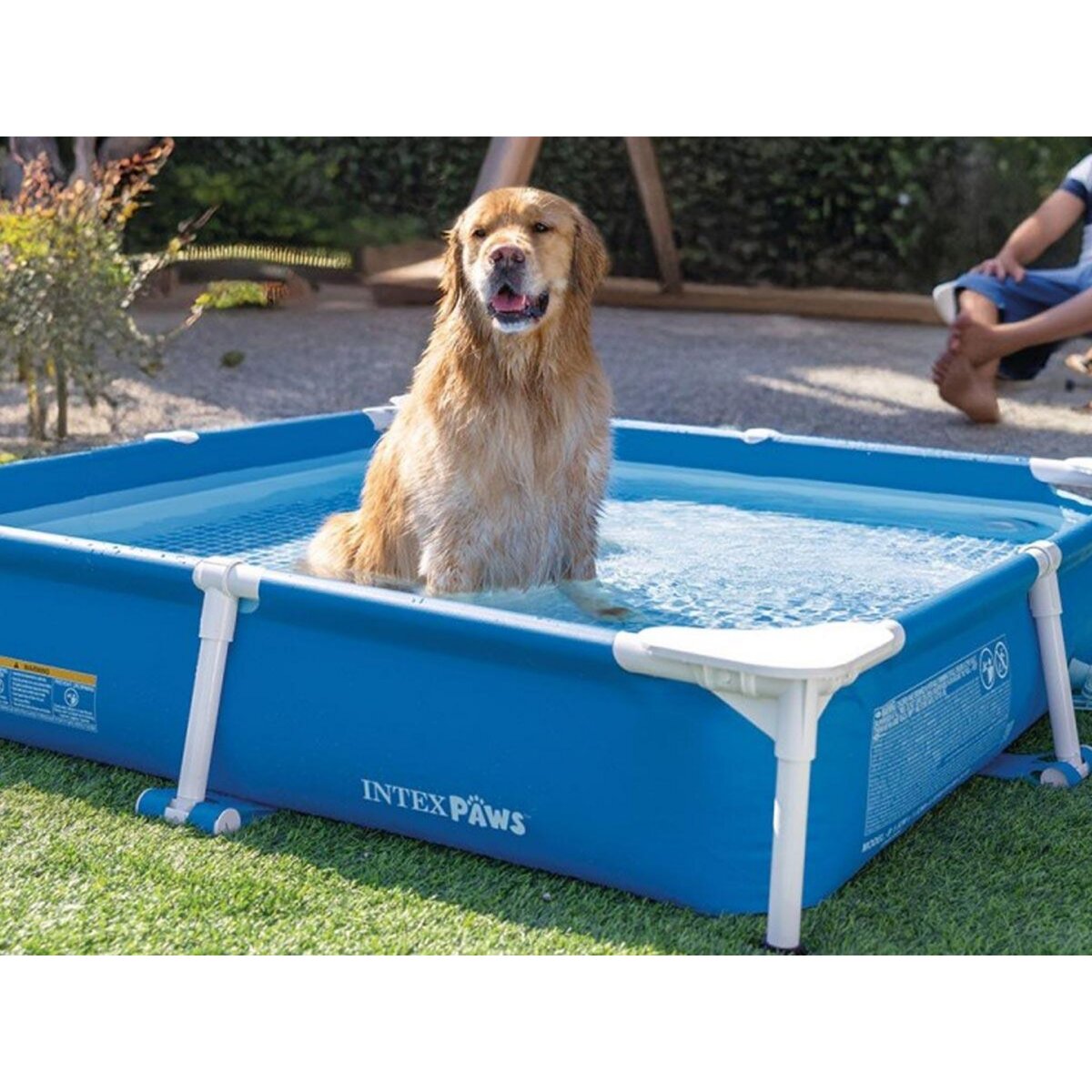 INTEX Piscine tubulaire carrée pour animaux - Intex