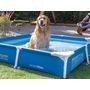 Voir la diapositive 3 : INTEX Piscine tubulaire carrée pour animaux - Intex