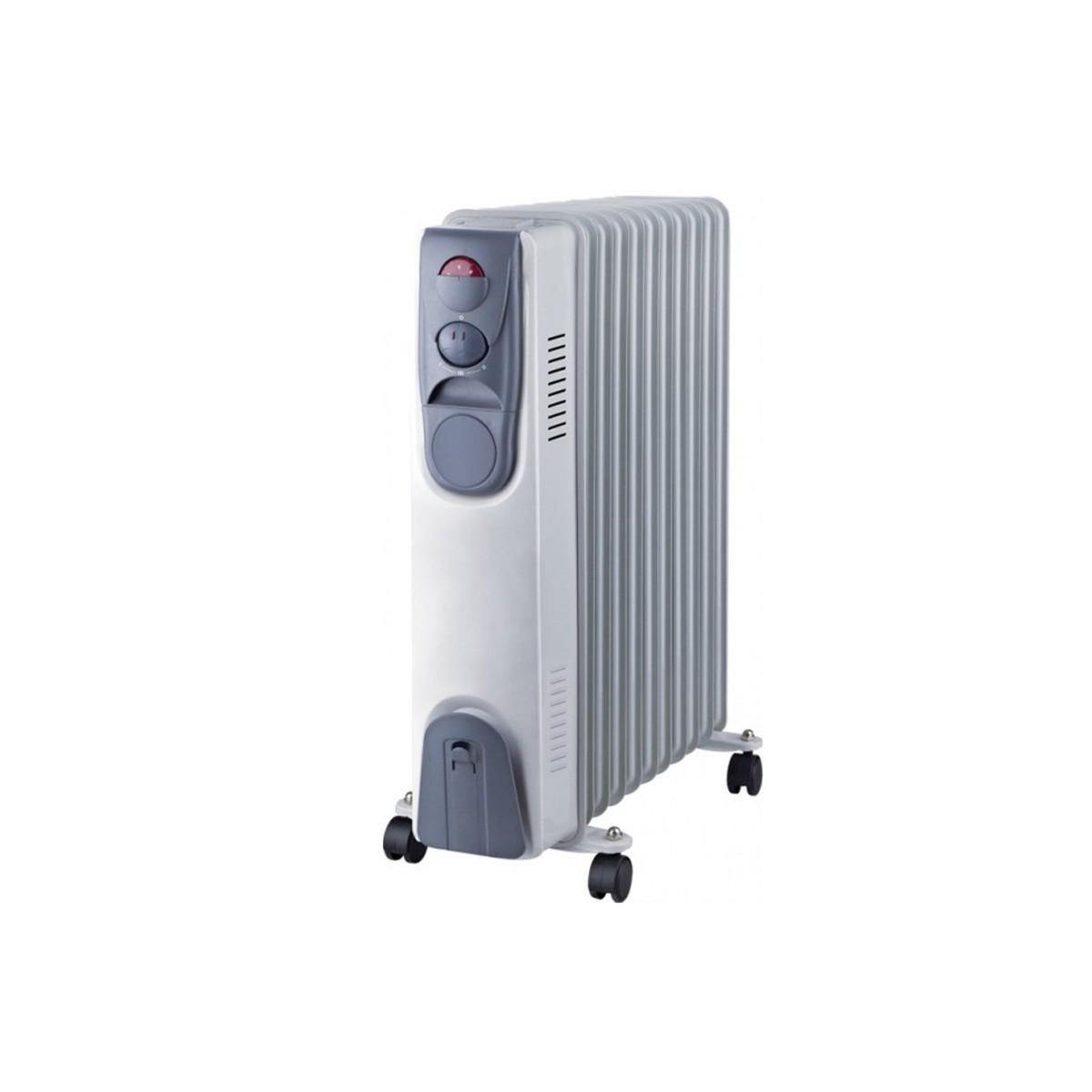 NIKLAS Chauffage électrique Bain d'huile 2500W 3 puissances de chauffe Thermostat Radiateur électrique NIKLAS
