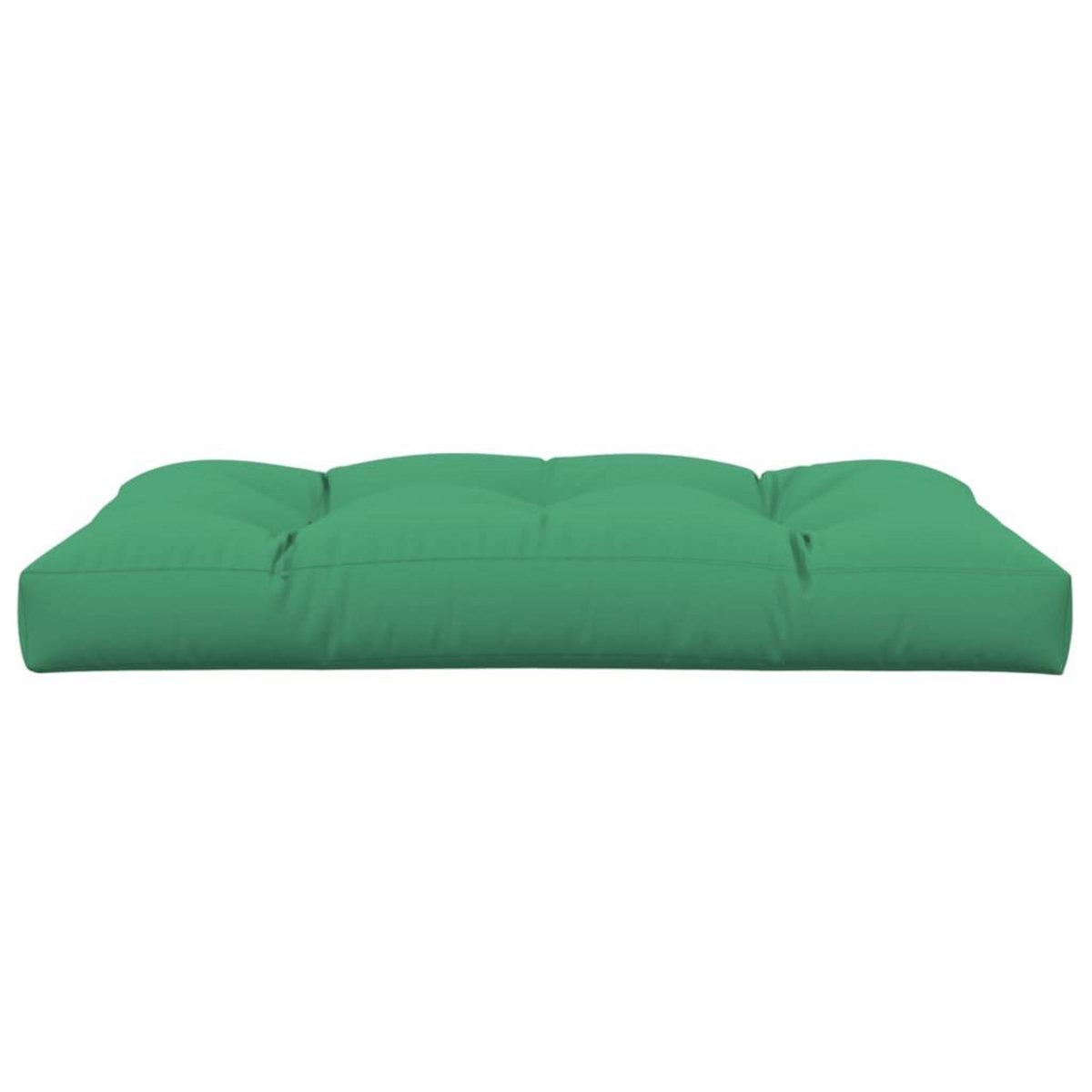 VIDAXL Coussin de palette vert 120x80x12 cm tissu