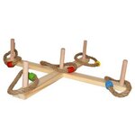 Be Toys Jeu en Bois  Lancer d'Anneaux  50cm Naturel