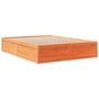 Voir la diapositive 3 : VIDAXL Cadre de lit sans matelas cire marron 140x190cm bois pin massif