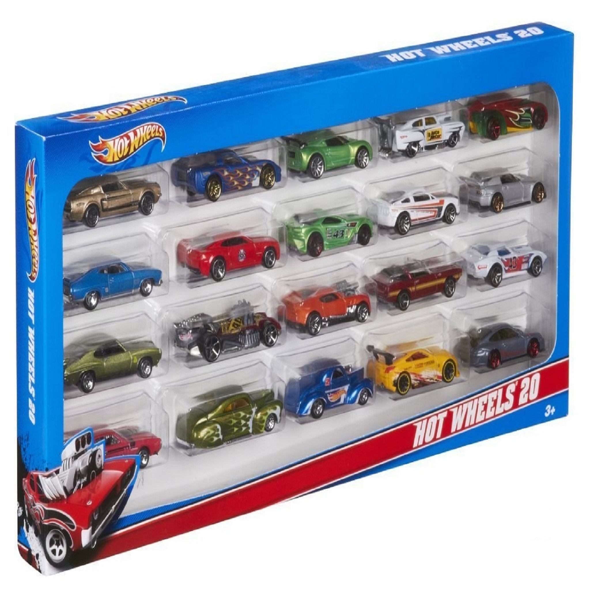 MATTEL Coffret de 20 véhicules Hot Wheels 
