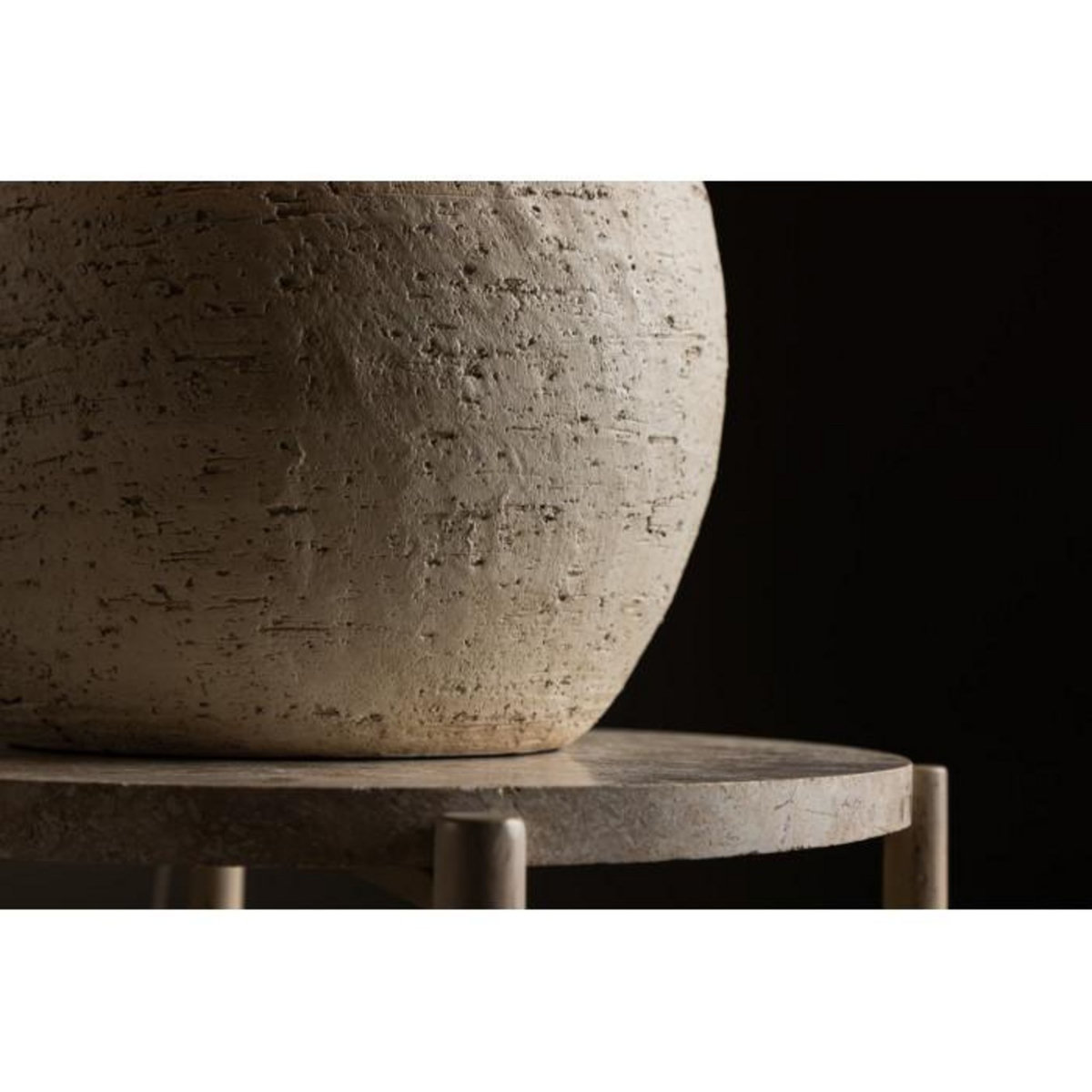 Paris Prix Lampe à Poser en Terre Cuite  Tjorn  60cm Blanc