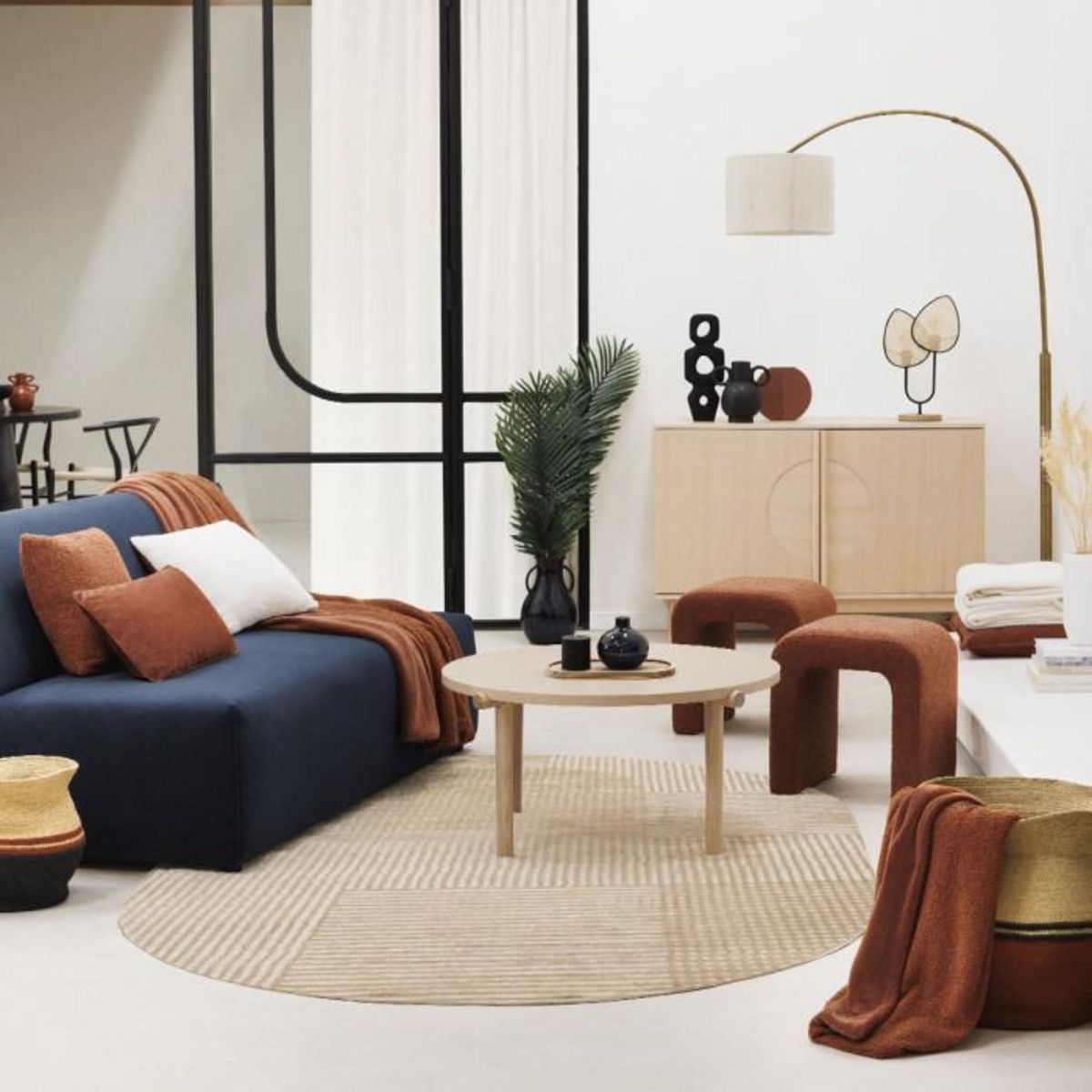 ATMOSPHERA Lampe à Poser en Métal  Olme  44cm Beige