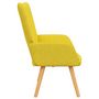 Voir la diapositive 4 : VIDAXL Chaise de relaxation Jaune moutarde Tissu