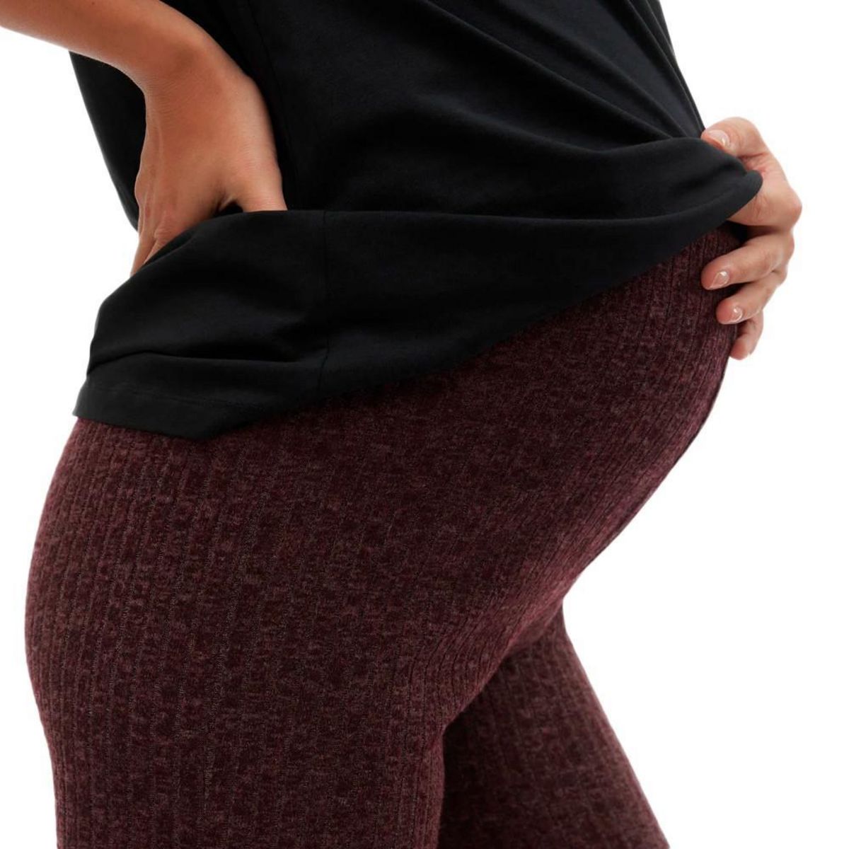 MAMALICIOUS Pantalon Prune Femme Mamalicious Clara