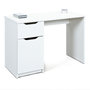 Voir la diapositive 1 : Bureau droit 1 porte 1 tiroir L115cm FALONE