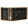 Voir la diapositive 6 : VIDAXL Cadre photo depliable Marron clair 28x18 cm+2x(13x18 cm)