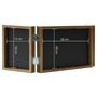 Voir la diapositive 6 : VIDAXL Cadre photo depliable Marron clair 28x18 cm+2x(13x18 cm)