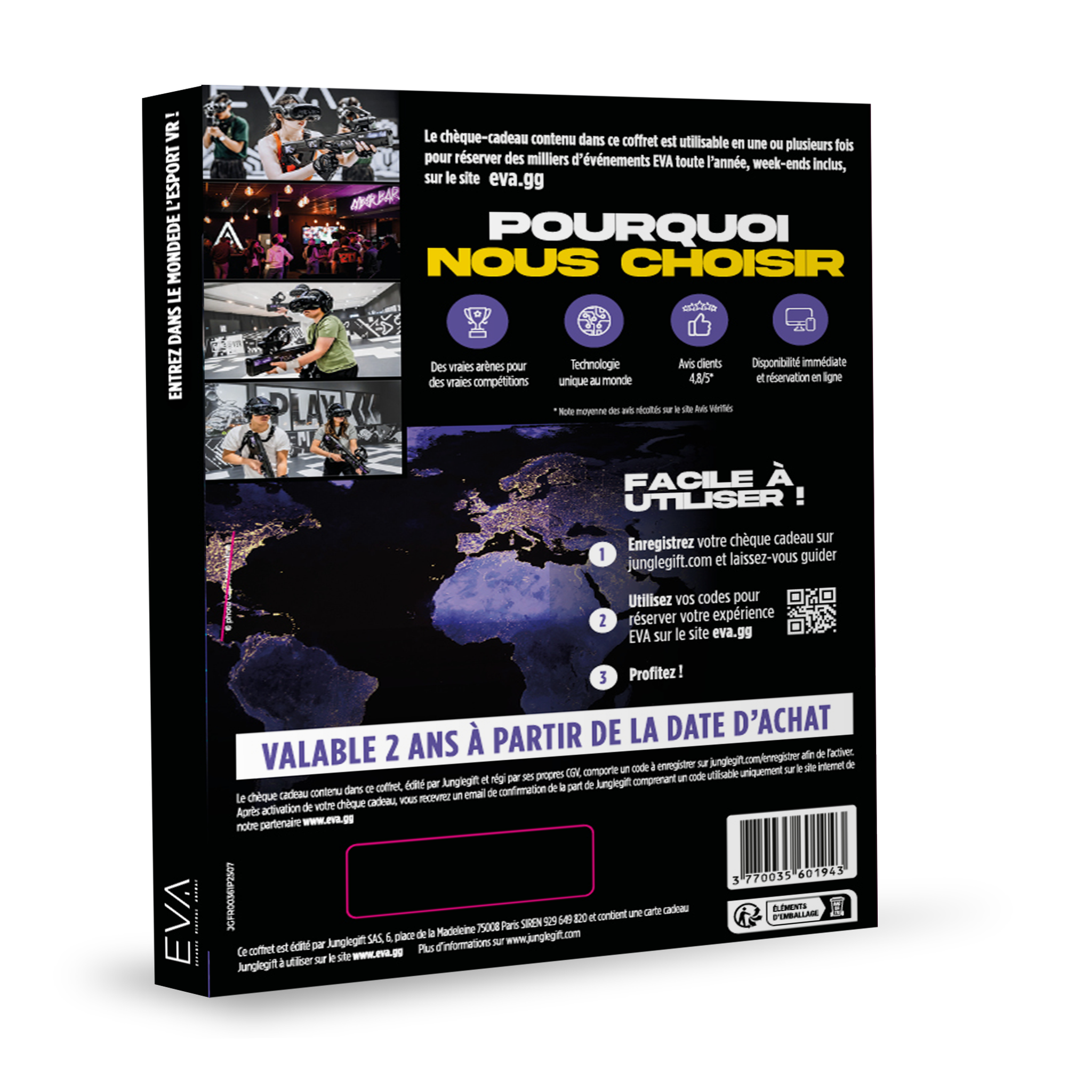 Voir la diapositive 3 : EVA Coffret cadeau EVA - L'e-sport réalité virtuelle