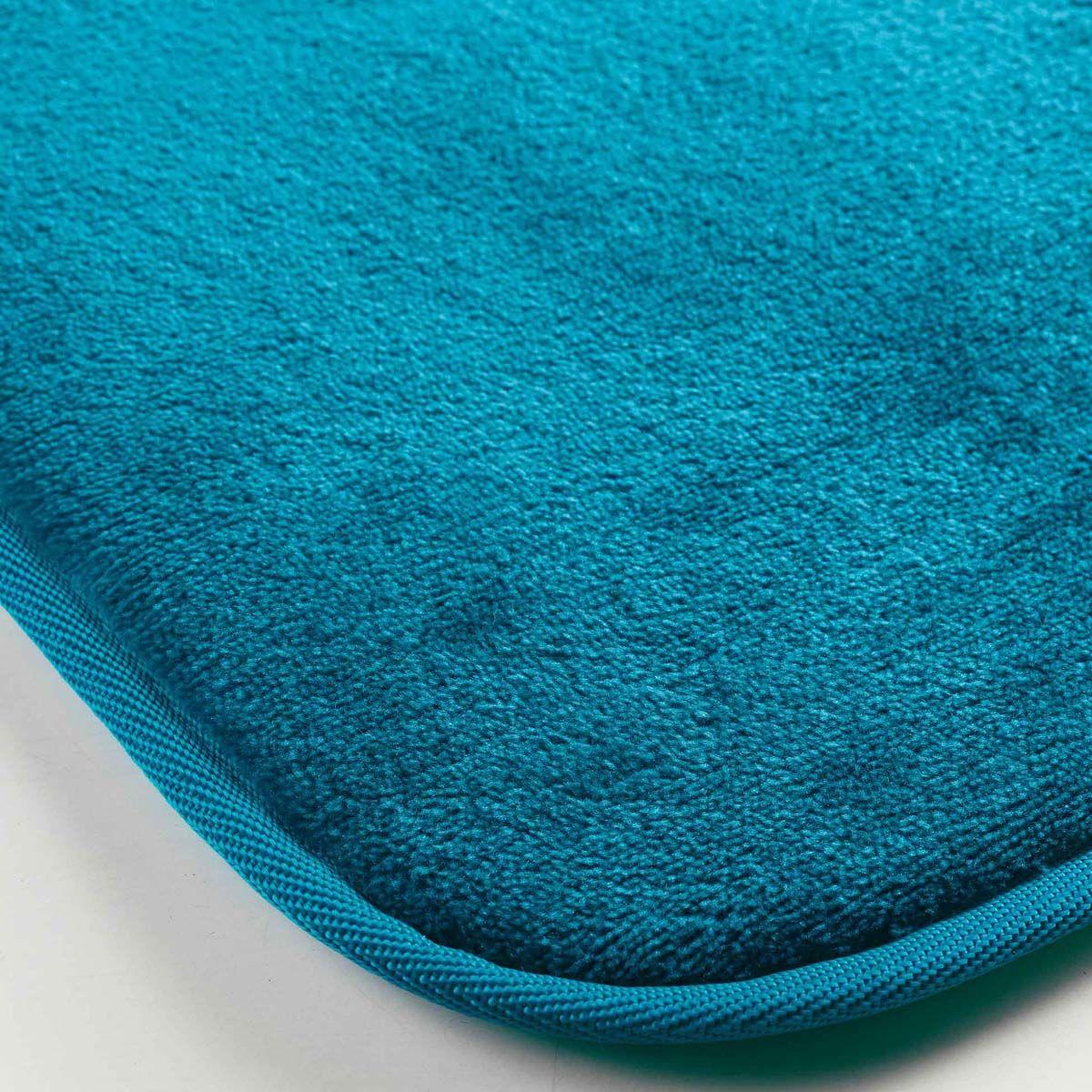 Voir la diapositive 2 : Douceur d'Intérieur Tapis uni en flanelle  flanou  50x80cm bleu