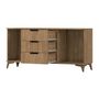 Voir la diapositive 3 : BEST MOBILIER Portmore - buffet bas - effet bois - 150 cm