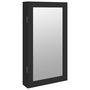 Voir la diapositive 2 : VIDAXL Armoire à bijoux avec miroir et éclairage LED mural noir