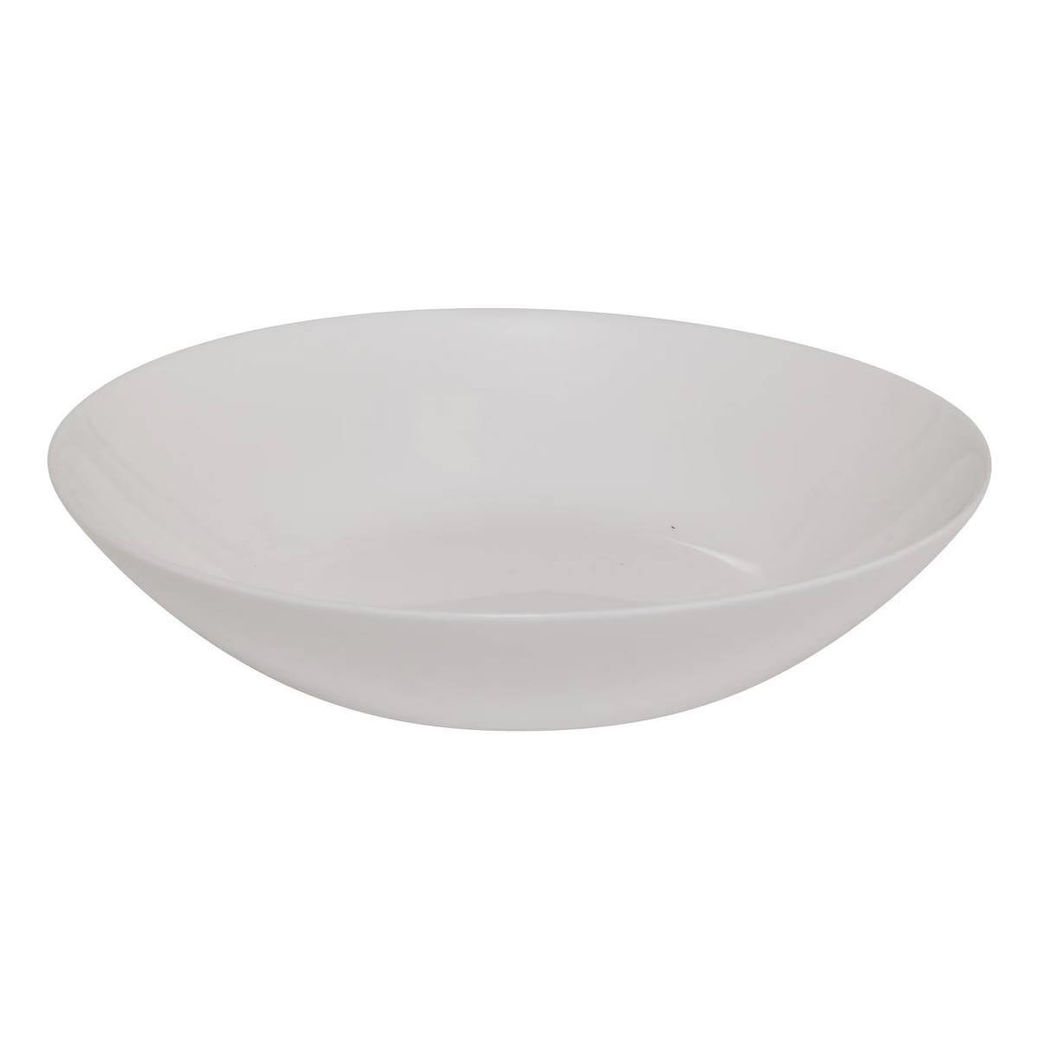Voir la diapositive 2 : SECRET DE GOURMET Lot de 6 assiettes creuses en verre  louise  20cm blanc