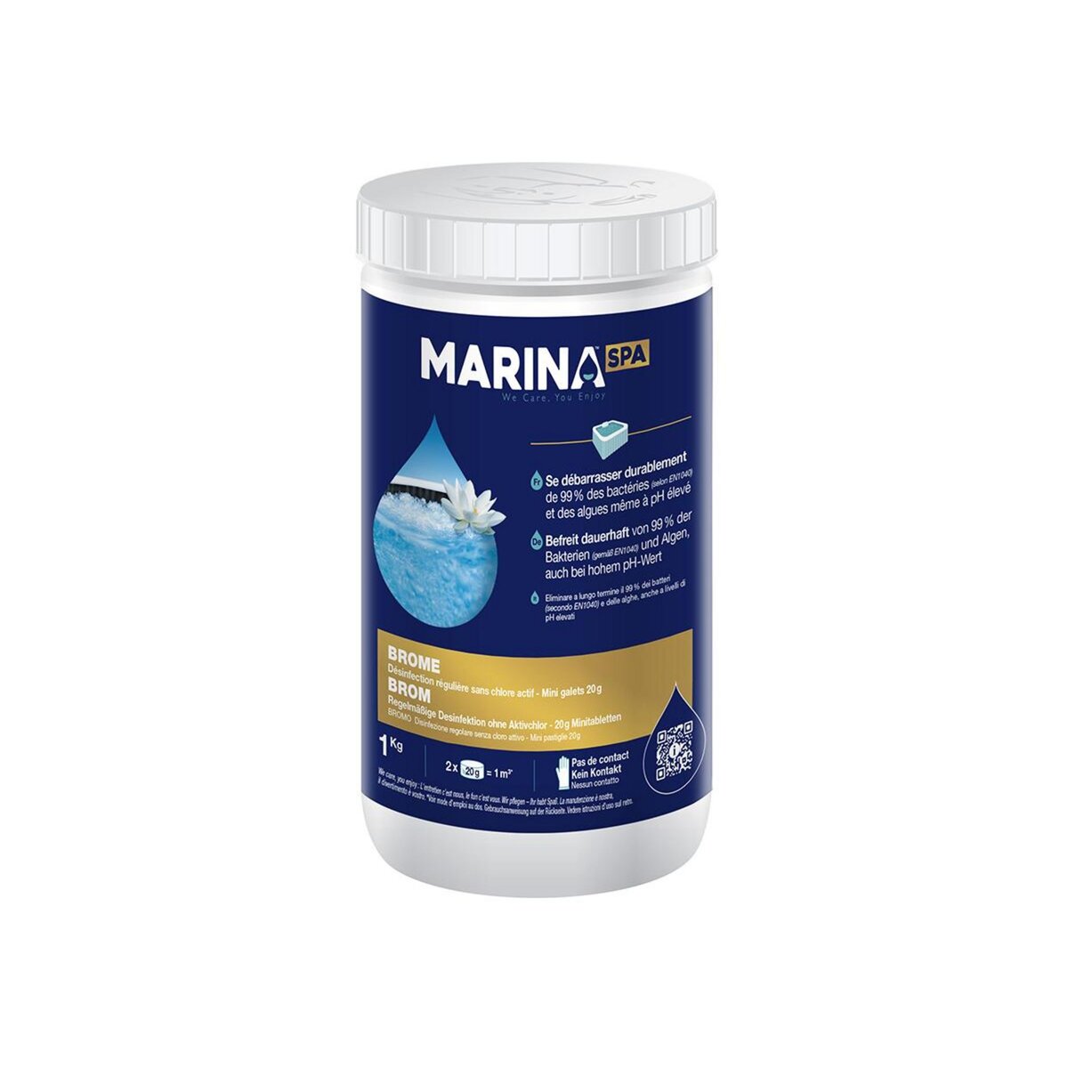 MARINA Brome en galets pour spa 1 kg - Marina Spa