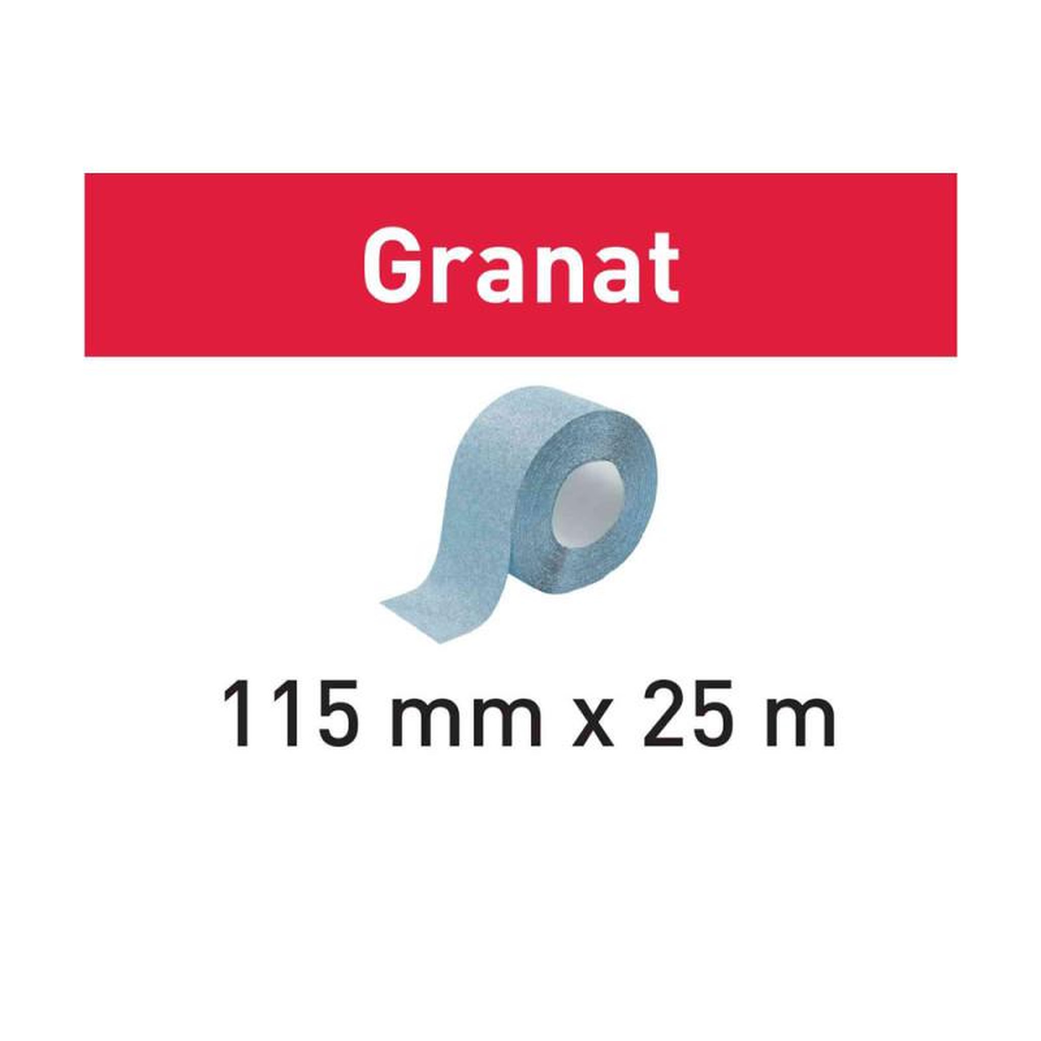 Voir la diapositive 2 : FESTOOL Abrasif en rouleau GRANAT 115x25m P80 GR FESTOOL 201105