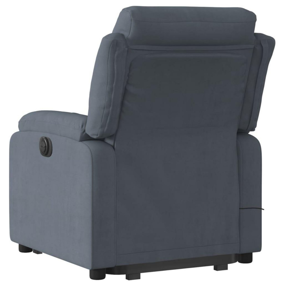 VIDAXL Fauteuil de massage inclinable Gris fonce Velours