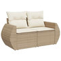 Voir la diapositive 5 : VIDAXL Salon de jardin avec coussins 6 pcs beige resine tressee
