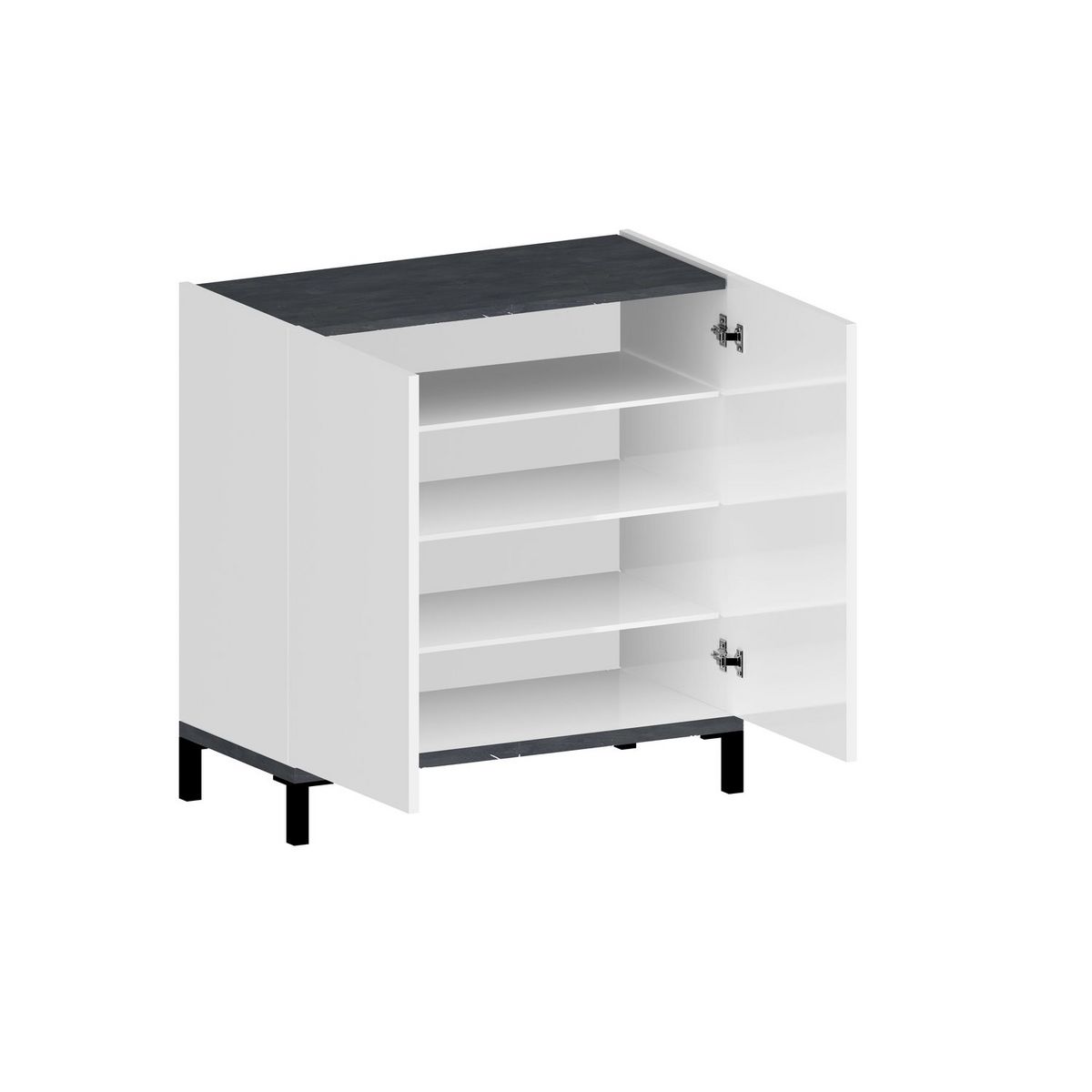 Meuble à chaussures 2 portes L80cm BARI