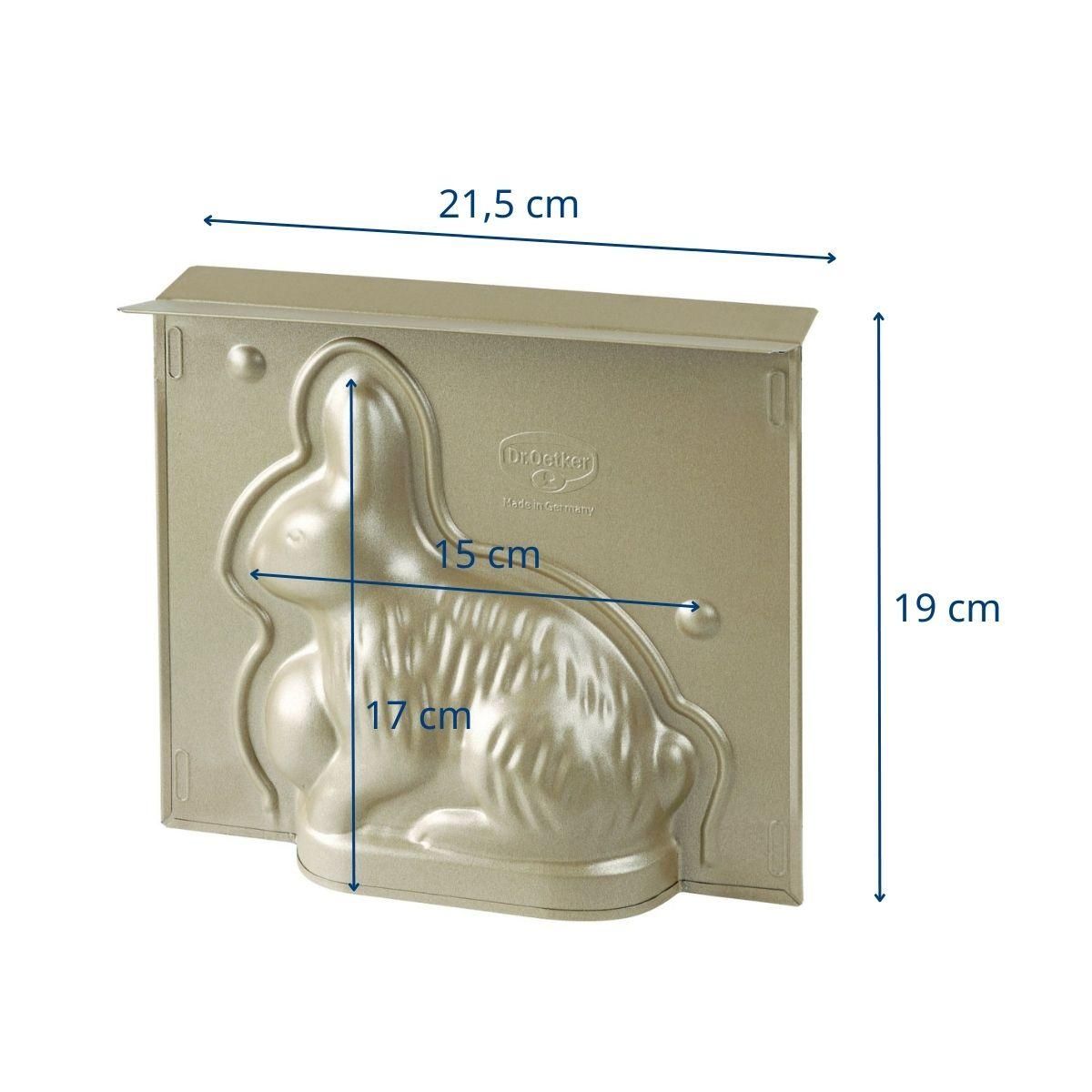 DR.OETKER Moule à gâteaux 3D en forme de lapin de Pâques 600 ml Dr.Oetker