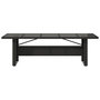 Voir la diapositive 4 : VIDAXL Table de jardin dessus en verre noir 240x90x75cm resine tressee