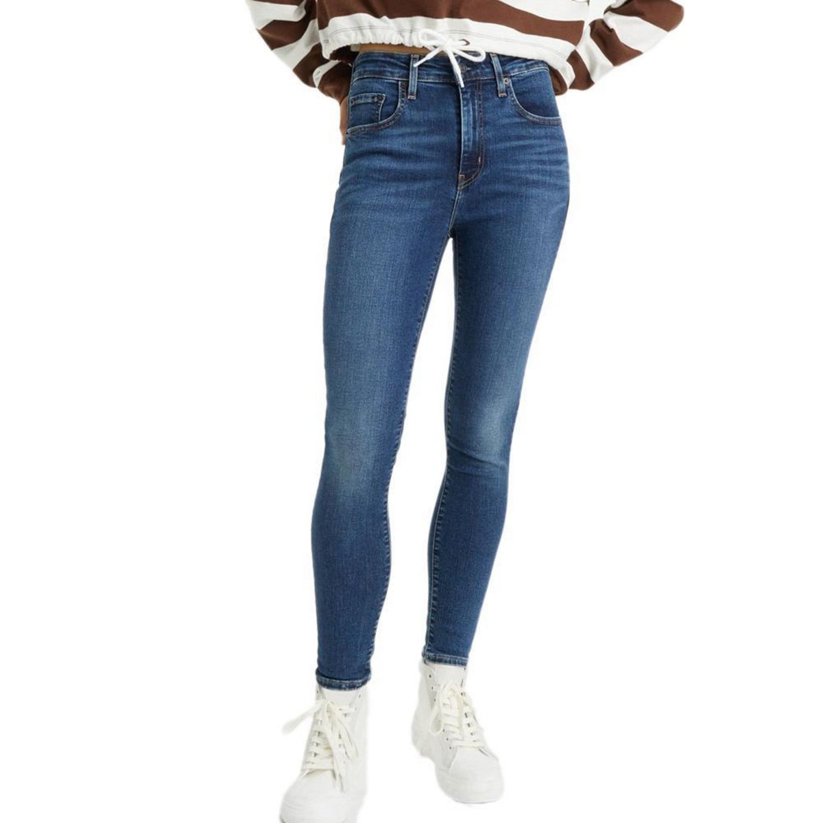 Levi's Jeans 721  Brut Skinny Femme Levi's High Rise Skinny Dark Indi   W25