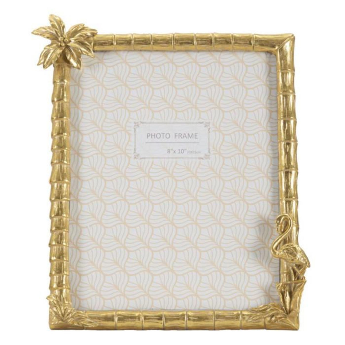 Paris Prix Cadre Photo Déco Palmier  Flamant Rose  20x25cm Or