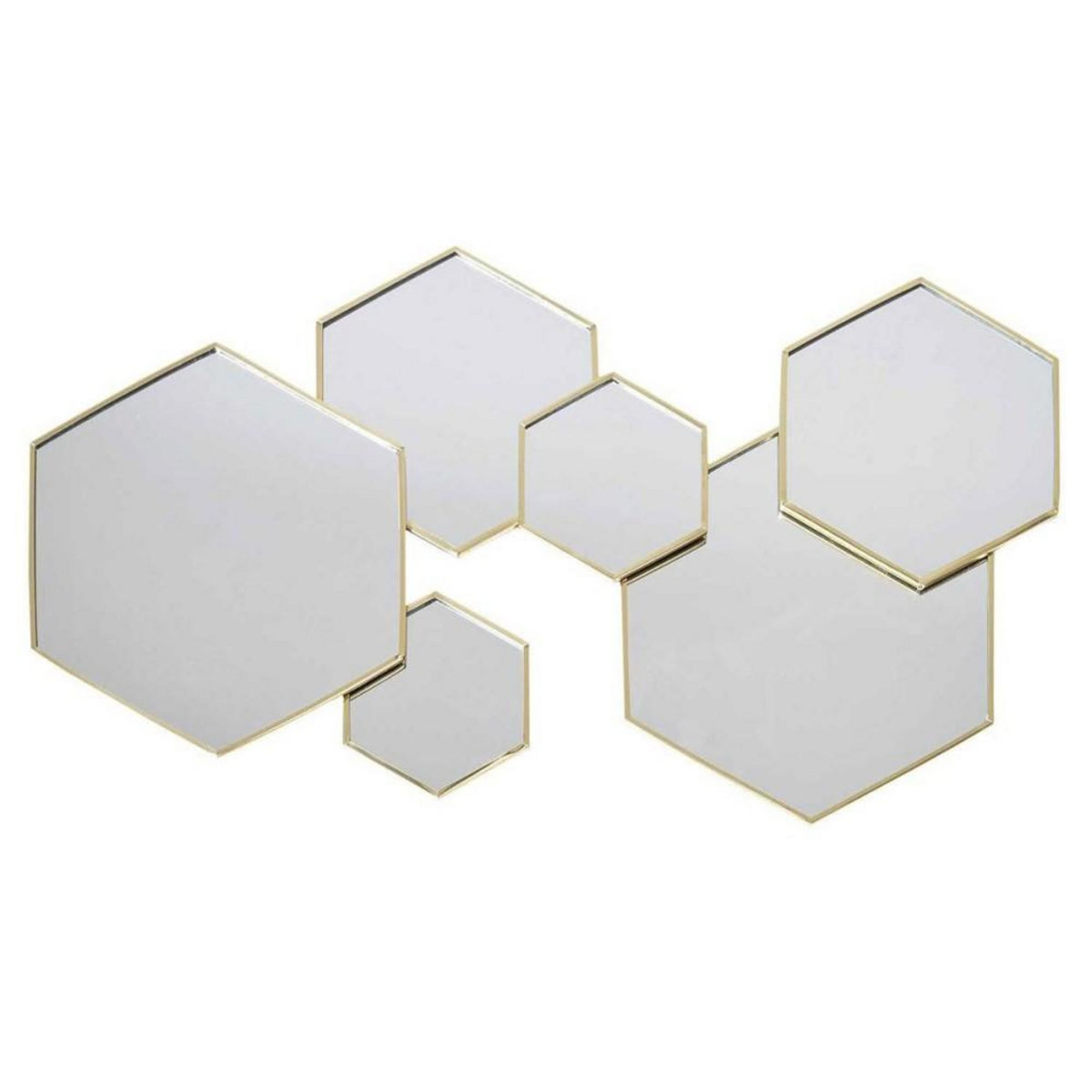 The Home Deco Factory Décoration miroir hexagonal