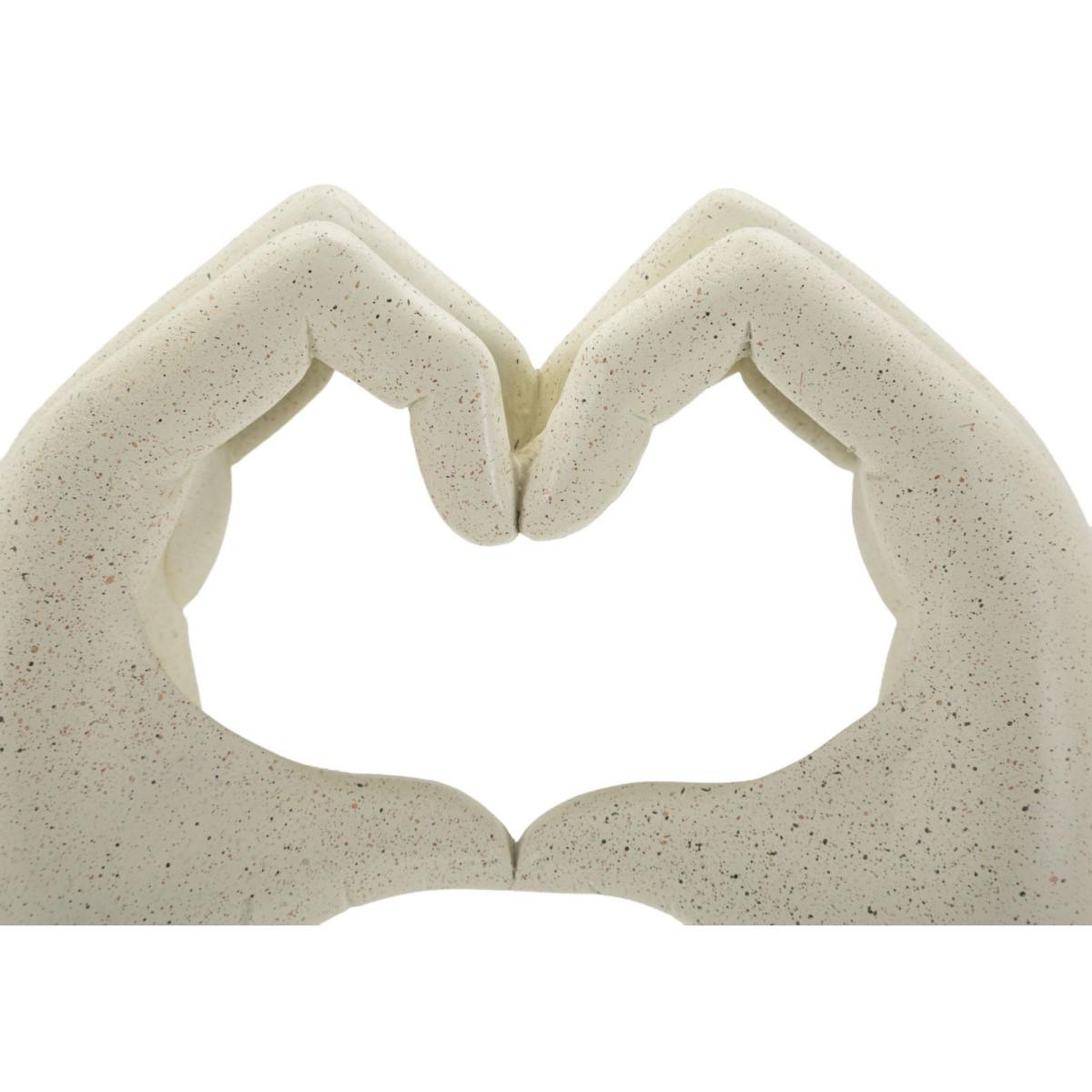 Voir la diapositive 5 : Paris Prix Déco mains cœur  stons  20cm crème