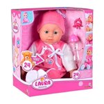 SIMBA.DICKIE.GROUP Simba - Laura Poupée Parle - 38cm - Corps souple - 24 sons - Piles incluses