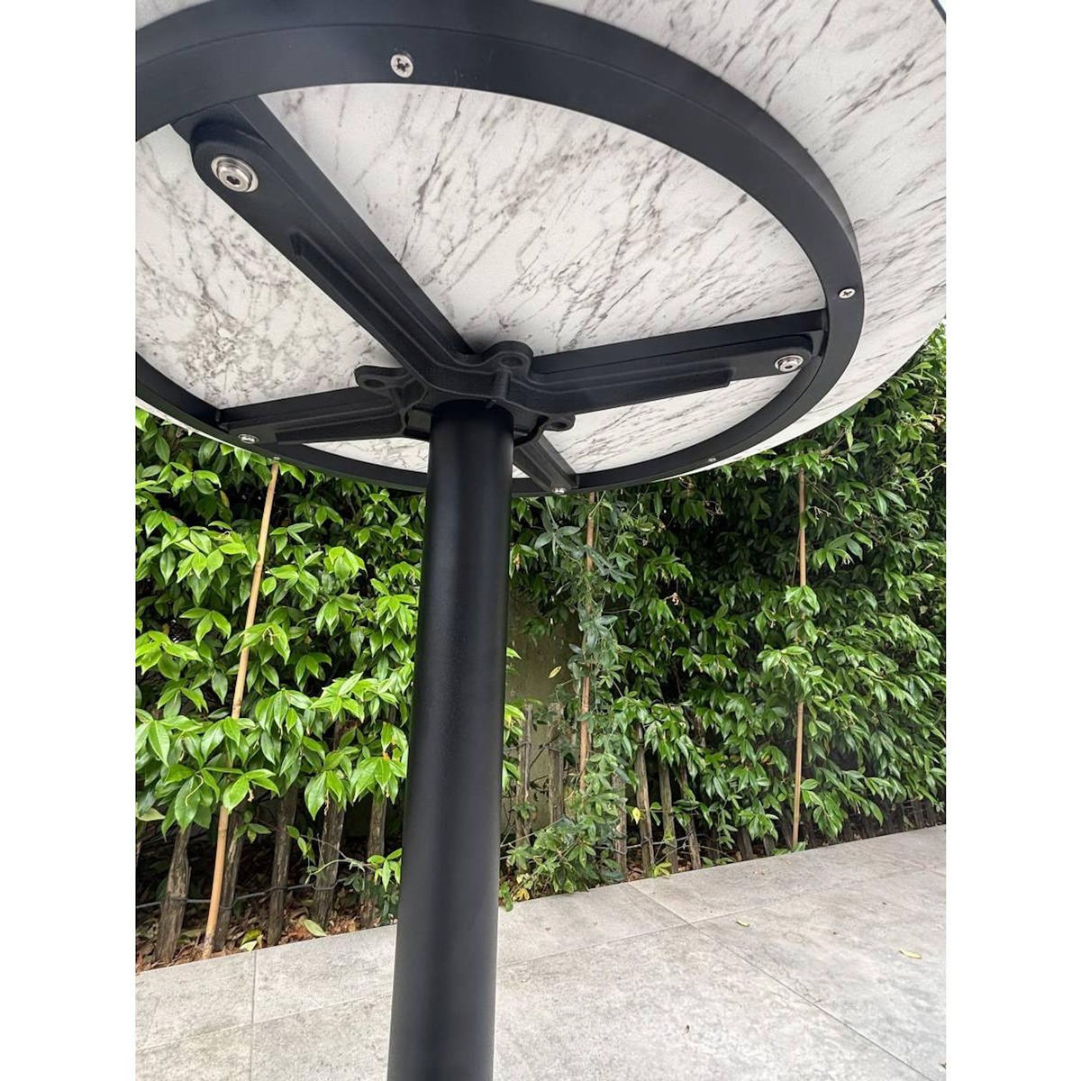 Paris Prix Table de Jardin Ronde  Bistro  60cm Blanc
