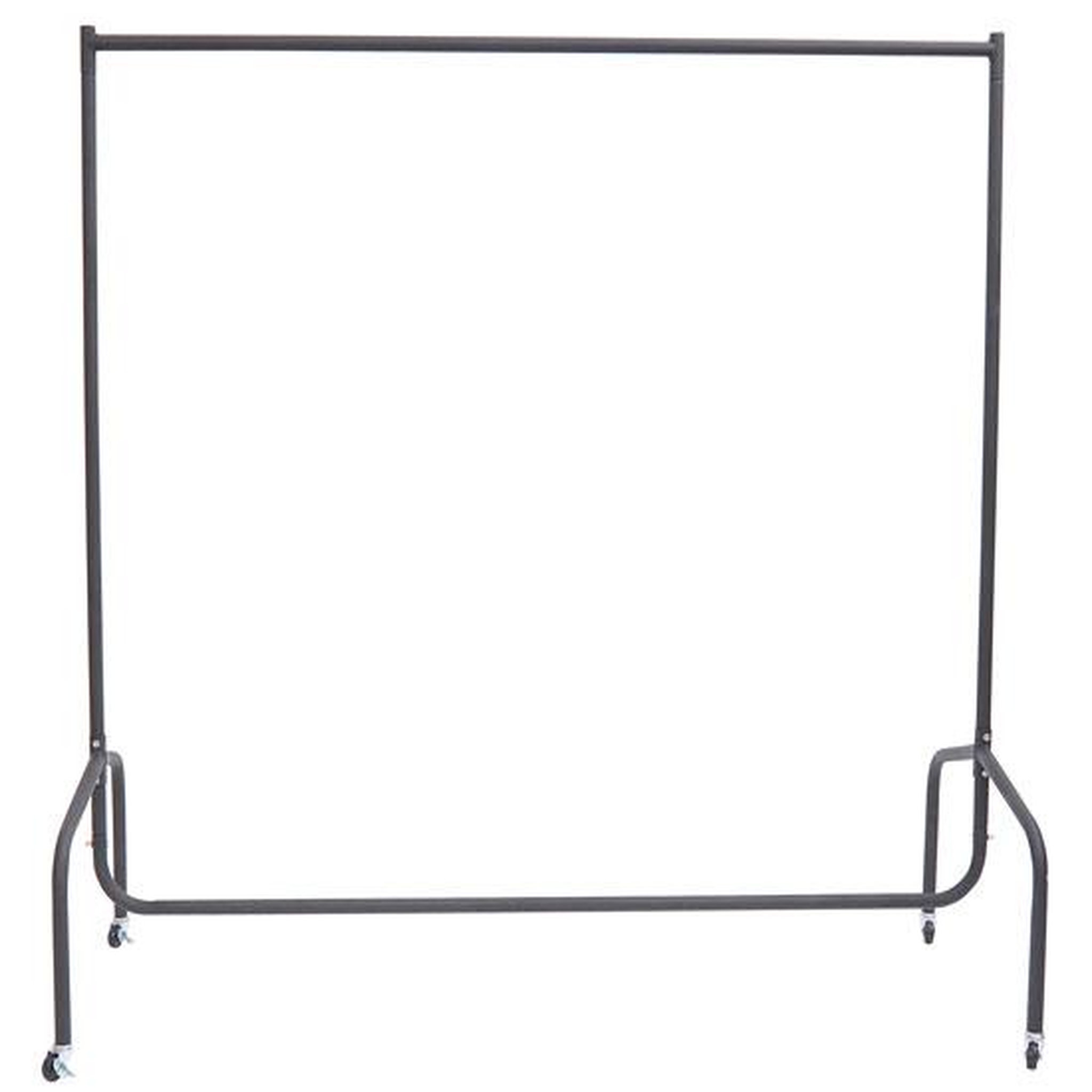 Voir la diapositive 2 : HOMCOM Portant tringle à vêtements acier charge max. 140 kg dim. 150l x 60l x 170h cm noir