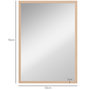 Voir la diapositive 3 : HOMCOM Miroir mural rectangulaire dim. 50L x 70H cm cadre MDF aspect bois clair