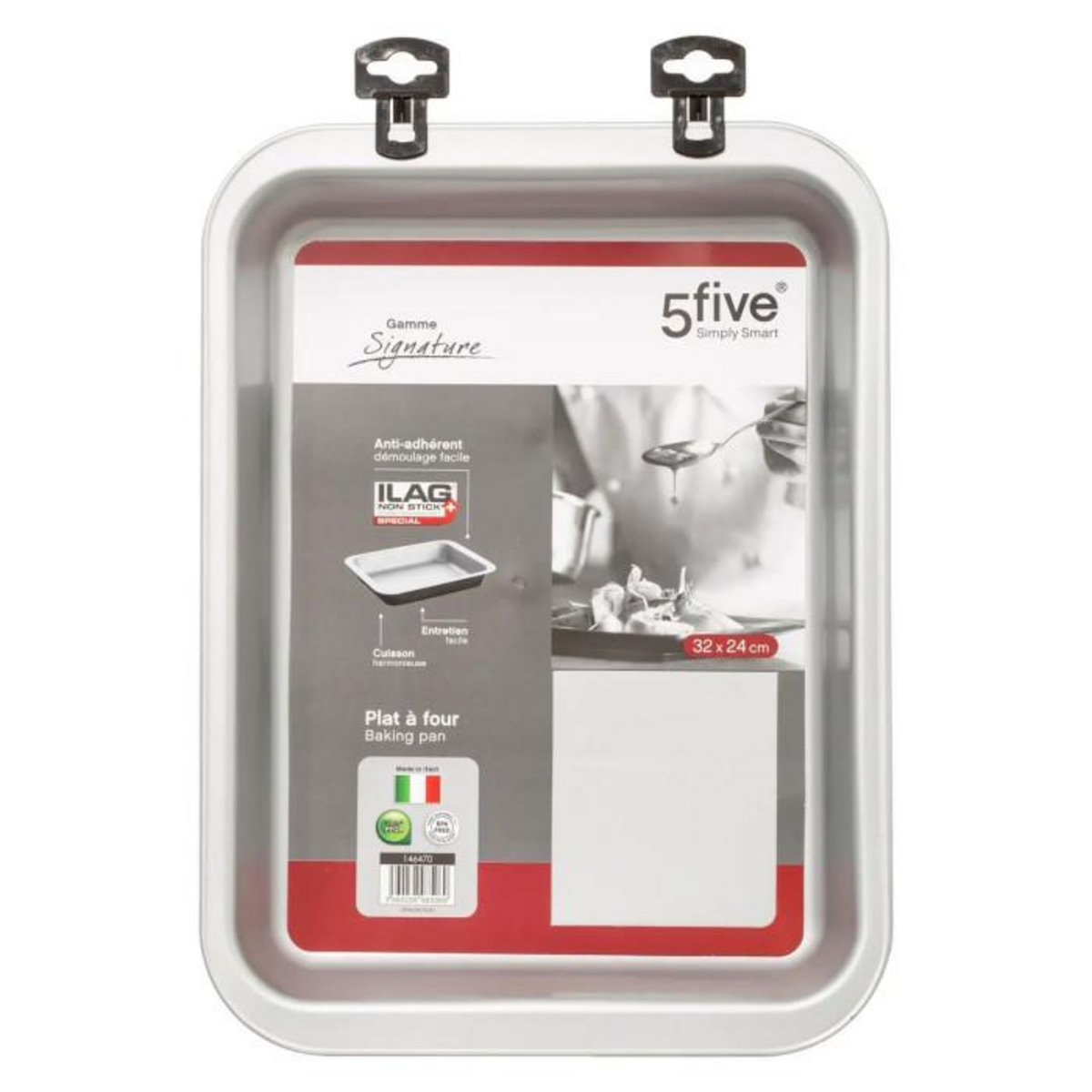 FIVE Moule en Métal Rectangulaire  Signature  32cm Noir