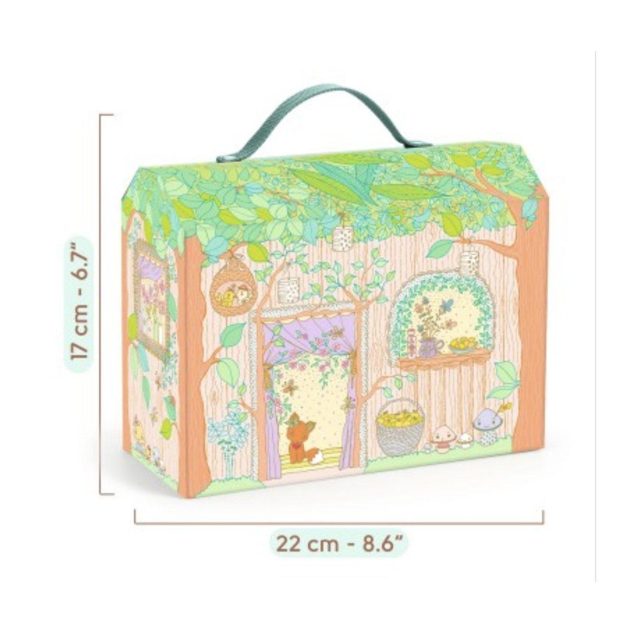 Voir la diapositive 2 : Djeco Maison des bois de sylvia et fox - tinyly -