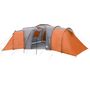 Voir la diapositive 4 : VIDAXL Tente familiale a dome 12 personnes gris et orange impermeable