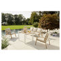 Voir la diapositive 2 : GARDENSTAR Salon bas de jardin - 6 places - Aluminium - Imitation bois