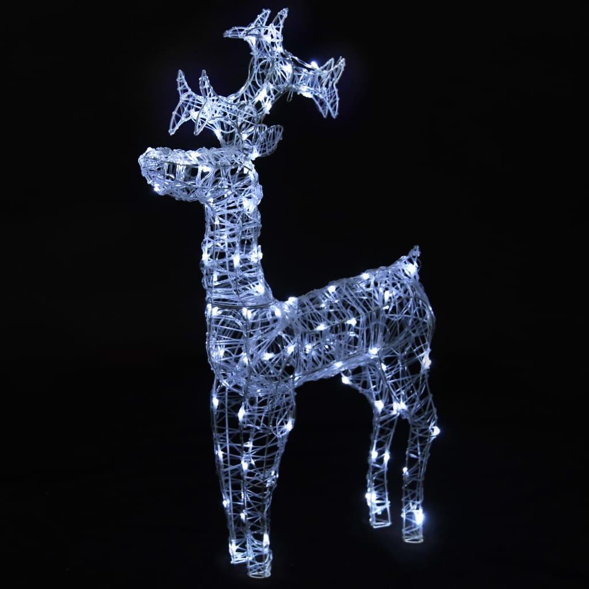 Voir la diapositive 3 : VIDAXL Renne de decoration de Noël 90 LED 60x16x100 cm Acrylique
