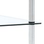 Voir la diapositive 3 : VIDAXL Etagere 5 niveaux Transparent 40x40x130 cm Verre trempe