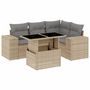 Voir la diapositive 2 : VIDAXL Salon de jardin avec coussins 5 pcs beige resine tressee